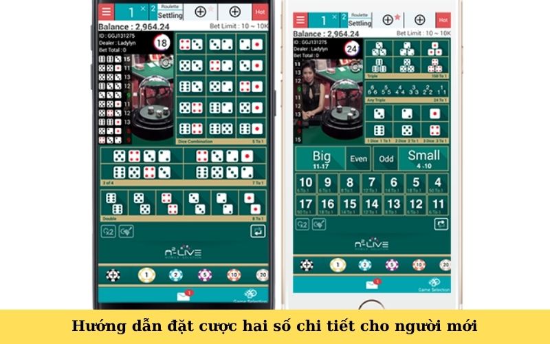 Hướng dẫn đặt cược hai số chi tiết cho người mới